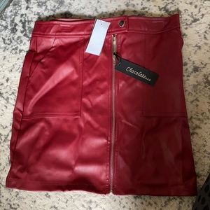 NWT leather skirt
